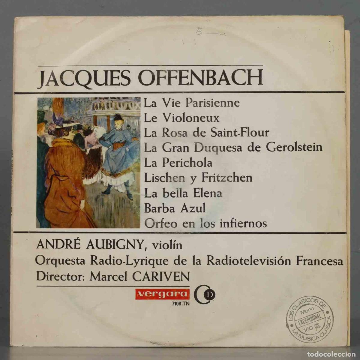Discos de vinilo: LP. OFFENBACH. CARIVEN. AUBIGNY - Foto 1