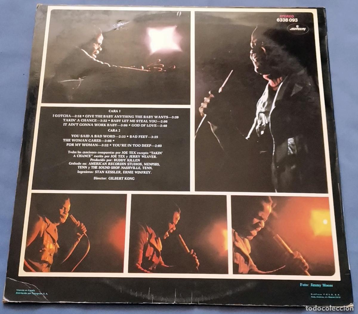 Discos de vinilo: Joe Tex &lrm;&ndash; I Gotcha LP, Spain 1972 - Foto 2