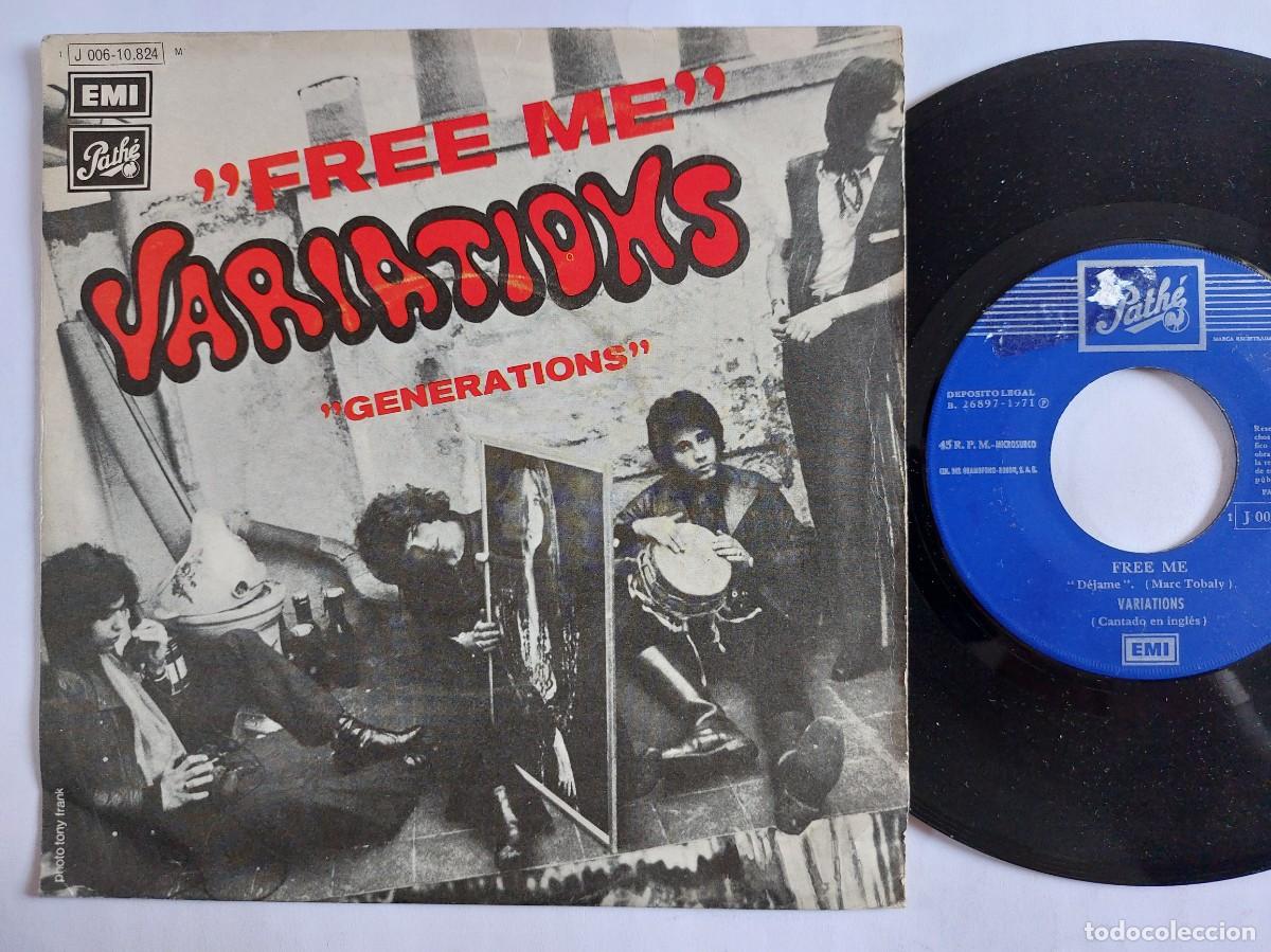 Discos de vinilo: THE VARIATIONS - 45 Spain - MINT * FREE ME / GENERATIONS - Foto 1