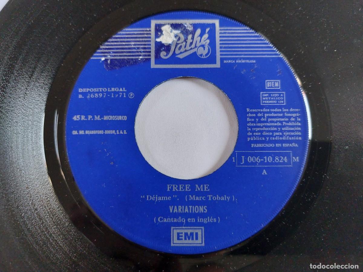 Discos de vinilo: THE VARIATIONS - 45 Spain - MINT * FREE ME / GENERATIONS - Foto 3