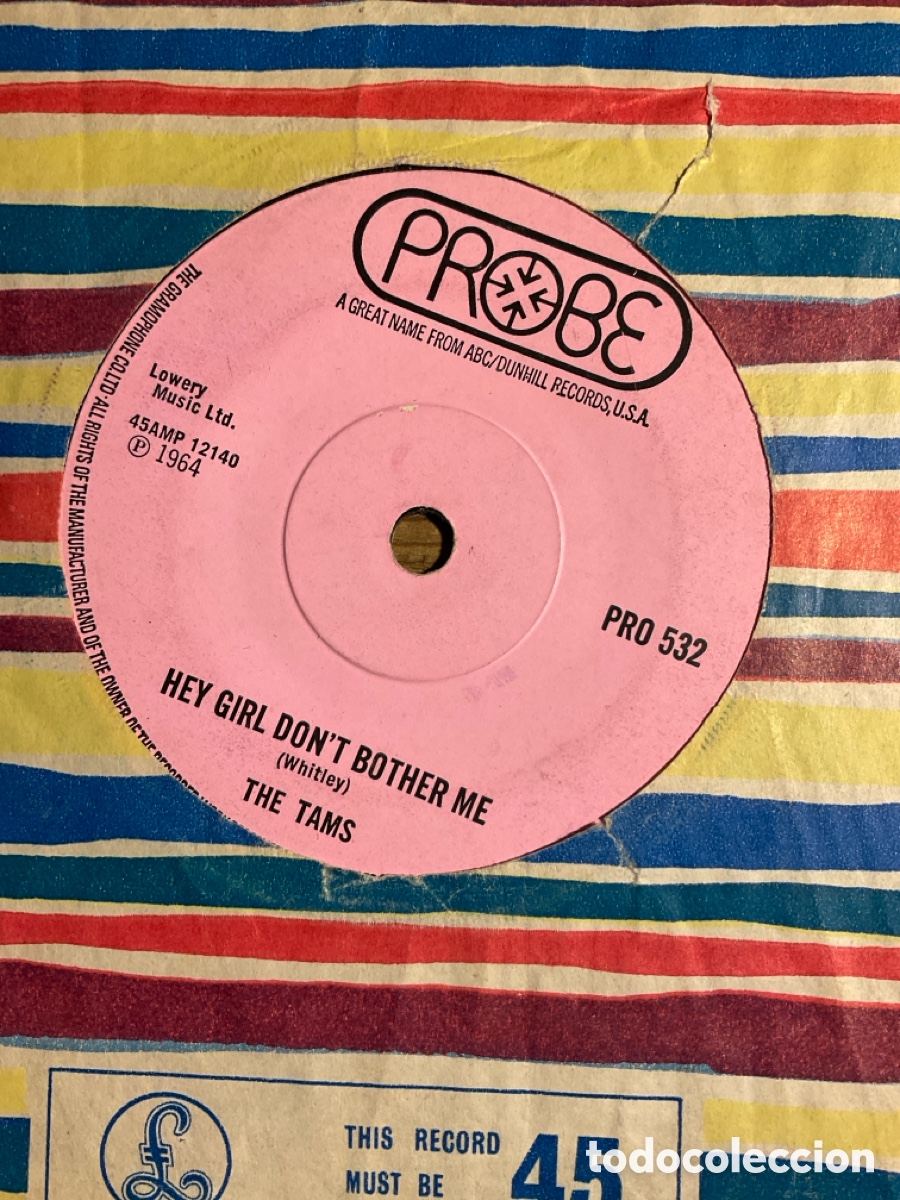 Dischi in vinile: The Tams hey girl don&rsquo;t bother me