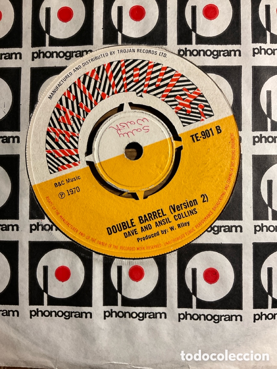 Discos de vinilo: Dave and Ansil Collins-Double Barrel - Foto 2