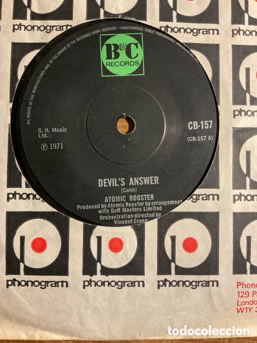 Discos de vinilo: Atomic Rooster-Devil&rsquo;s Answer - Foto 1