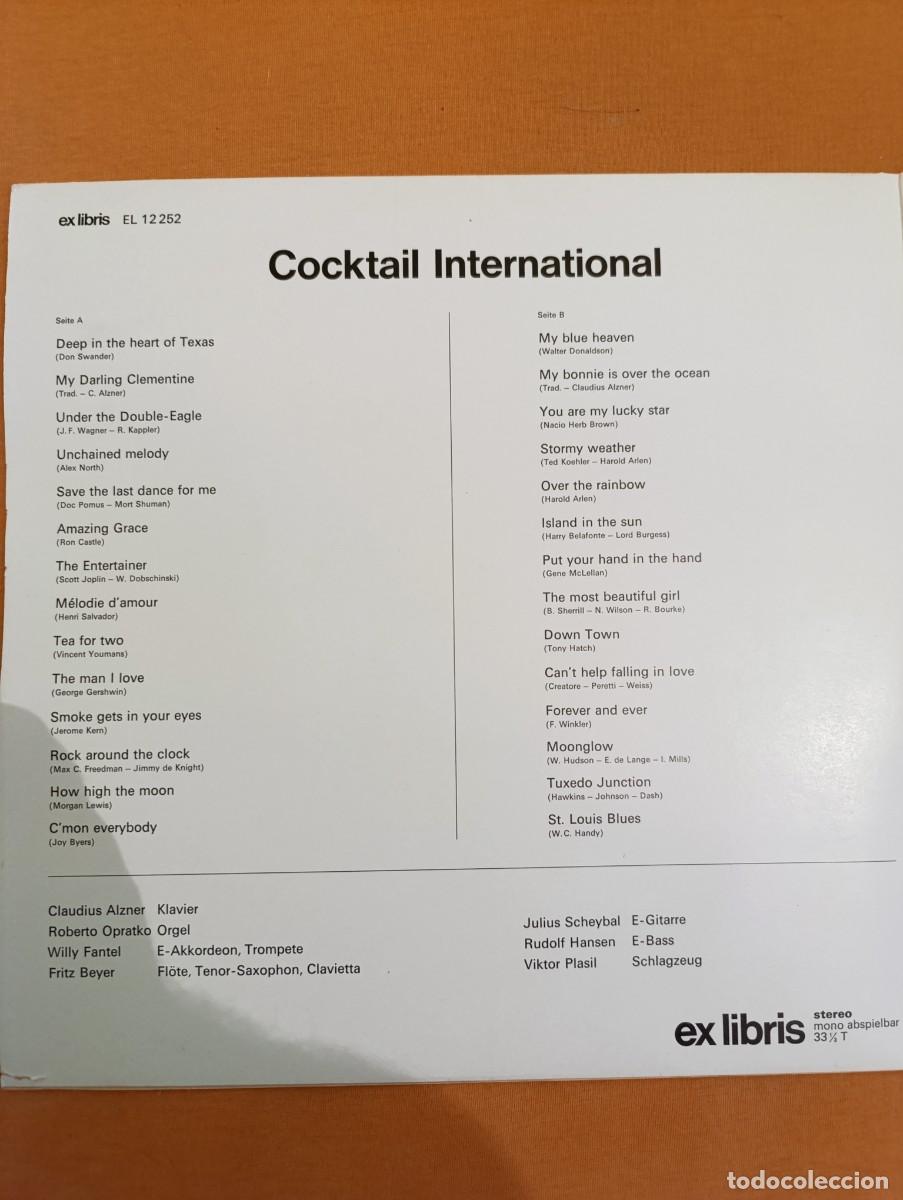 Discos de vinilo: Disco de vinilo Various &ndash; Cocktail International - Foto 5