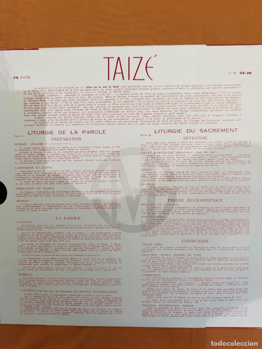 Discos de vinilo: Disco de vinilo Taiz&eacute; &lrm;&ndash; Nuit De No&euml;l - Foto 5