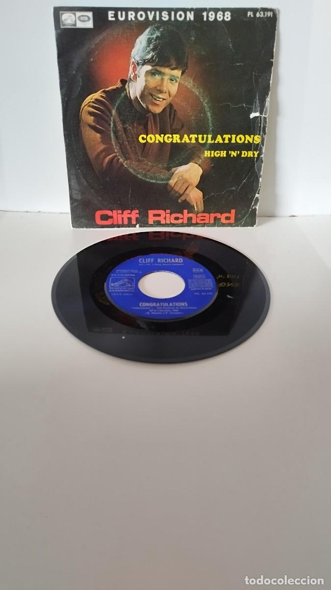 Discos de vinilo: Cliff Richard,congratulations,Vinilo Single 7&rdquo; - Foto 1