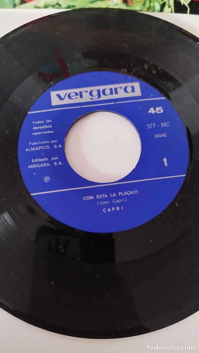 Discos de vinilo: Joan Capri &ndash; Com Est&agrave; La Pla&ccedil;a / El Desorientat,Vinilo Single 7&rdquo; - Foto 2