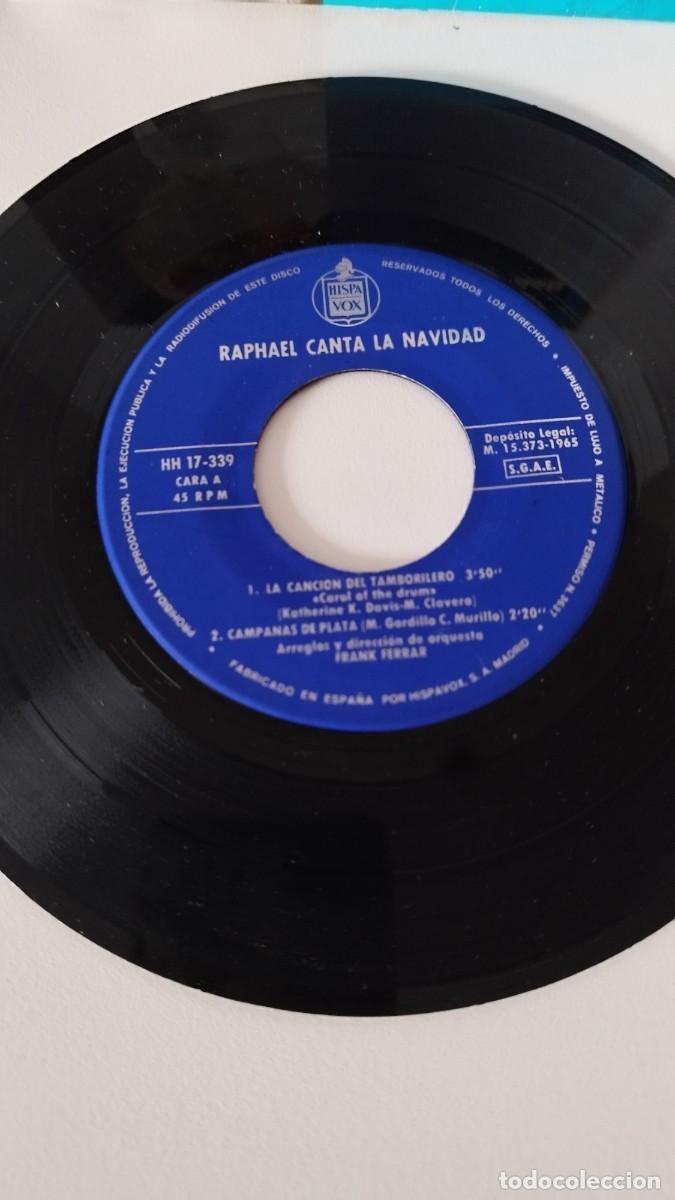 Discos de vinilo: Raphael &ndash; Raphael Canta La Navidad.Vinilo Single 7&rdquo; - Foto 2