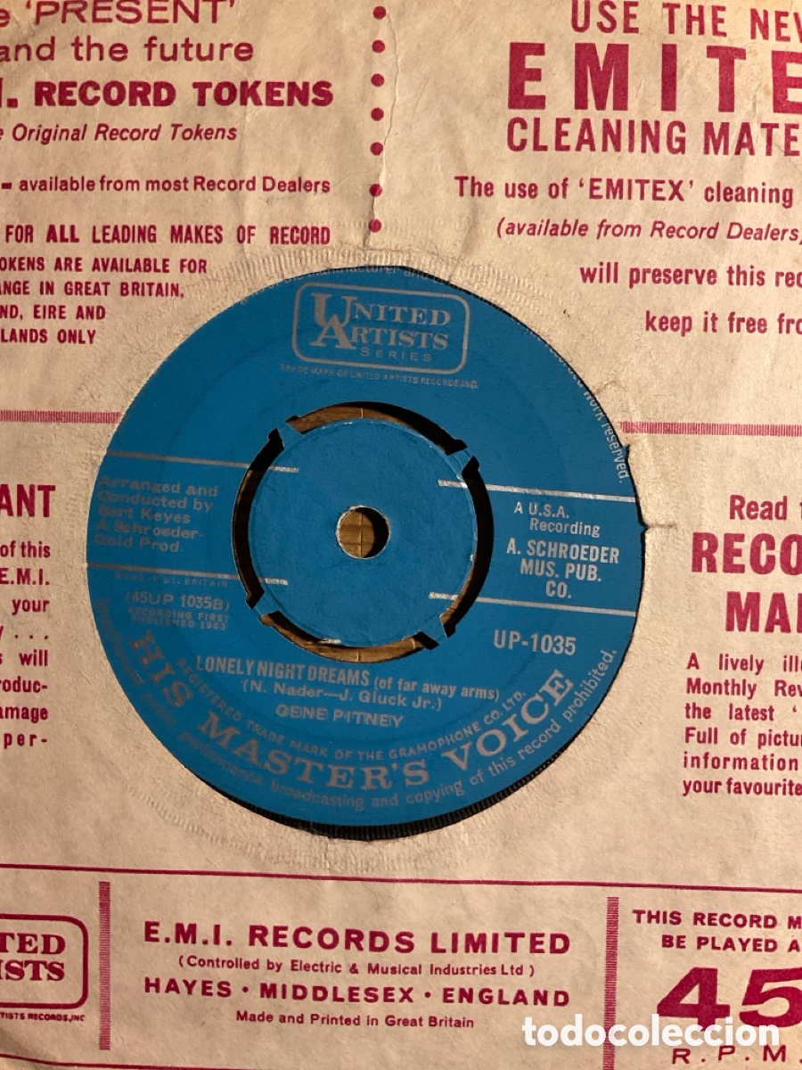 Discos de vinilo: Gene Pitney-Twenty four hours from Tulsa - Foto 2