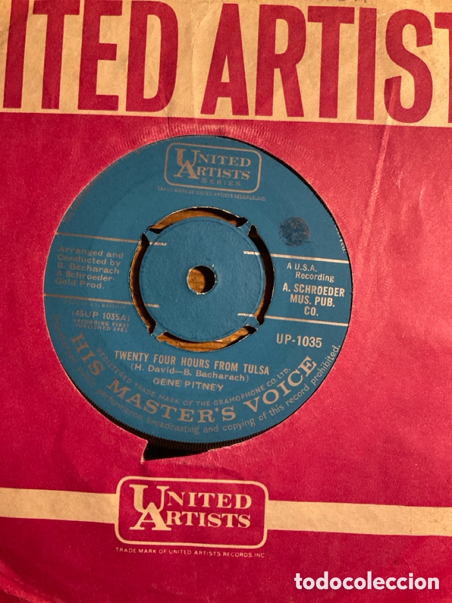 Discos de vinilo: Gene Pitney-Twenty four hours from Tulsa - Foto 1