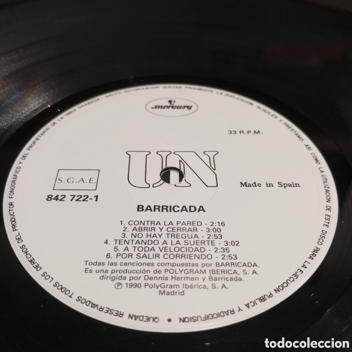 Discos de vinilo: BARRICADA - DOBLE DIRECTO - LP DOBLE - Foto 5