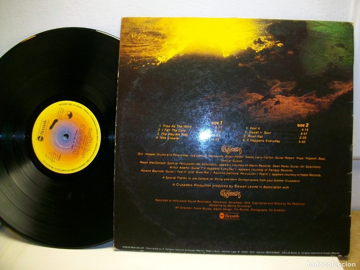 Discos de vinilo: THE CRUSADERS FREE AS THE WIND LP - Foto 2