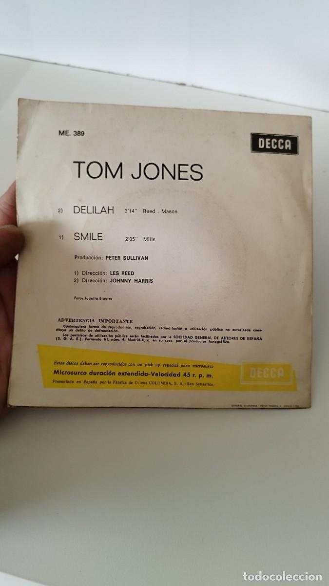 Discos de vinilo: Tom Jones &ndash; Delilah.Vinilo Single 7&rdquo; - Foto 3