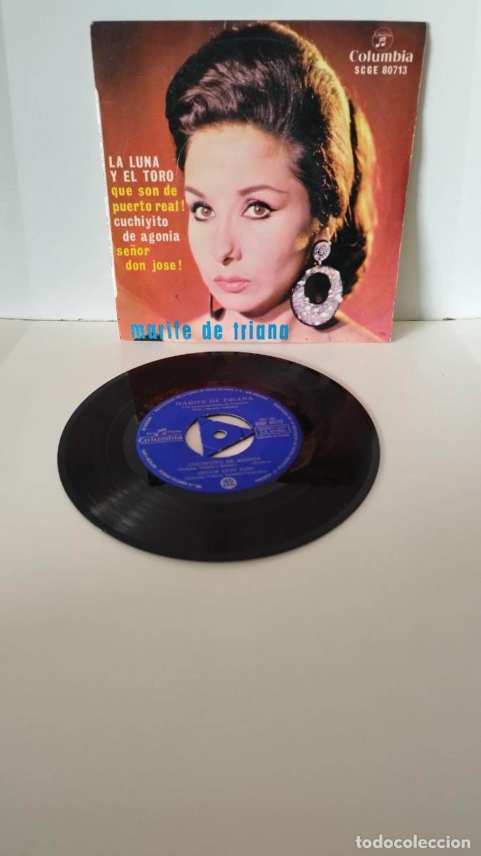 Discos de vinilo: Marif&eacute; De Triana &ndash; La Luna Y El Toro.Single 7&rdquo; - Foto 1