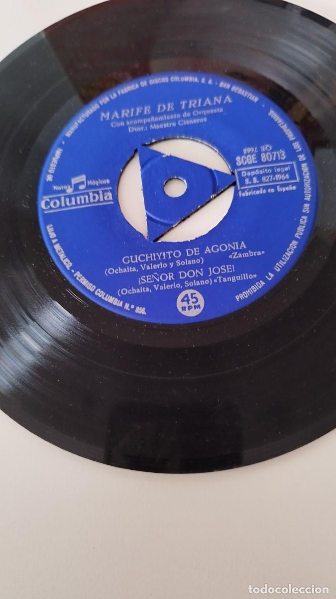 Discos de vinilo: Marif&eacute; De Triana &ndash; La Luna Y El Toro.Single 7&rdquo; - Foto 2