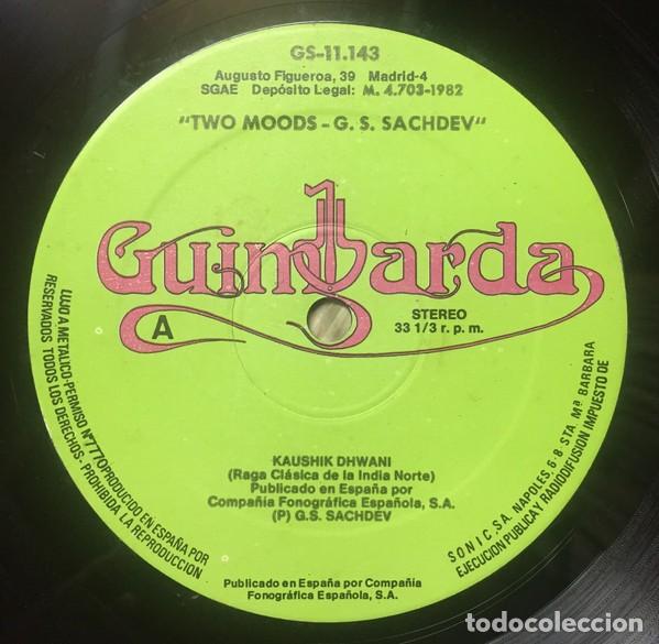 Discos de vinilo: G. S. Sachdev - Zakir Hussain &ndash; Two Moods - Foto 3