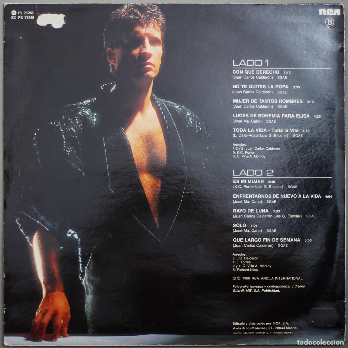 Discos de vinilo: EMMANUEL//DESNUDO//1986//LP//RCA - Foto 2