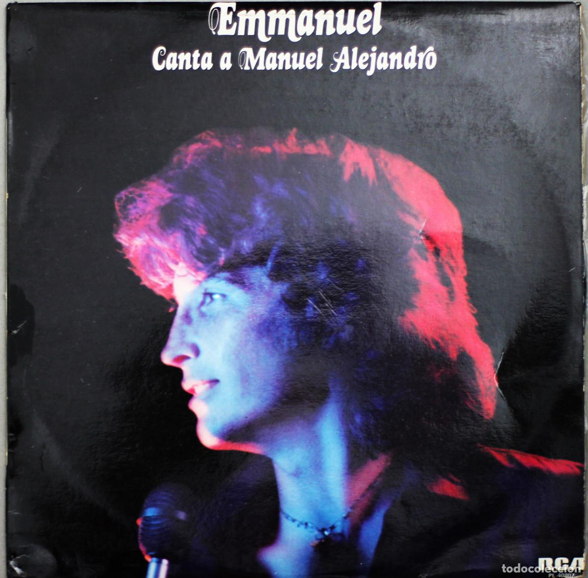 Disques de vinyle: EMMANUEL//CANTA A MANUEL ALEJANDRO//CON ENCARTE//1980//LP//RCA