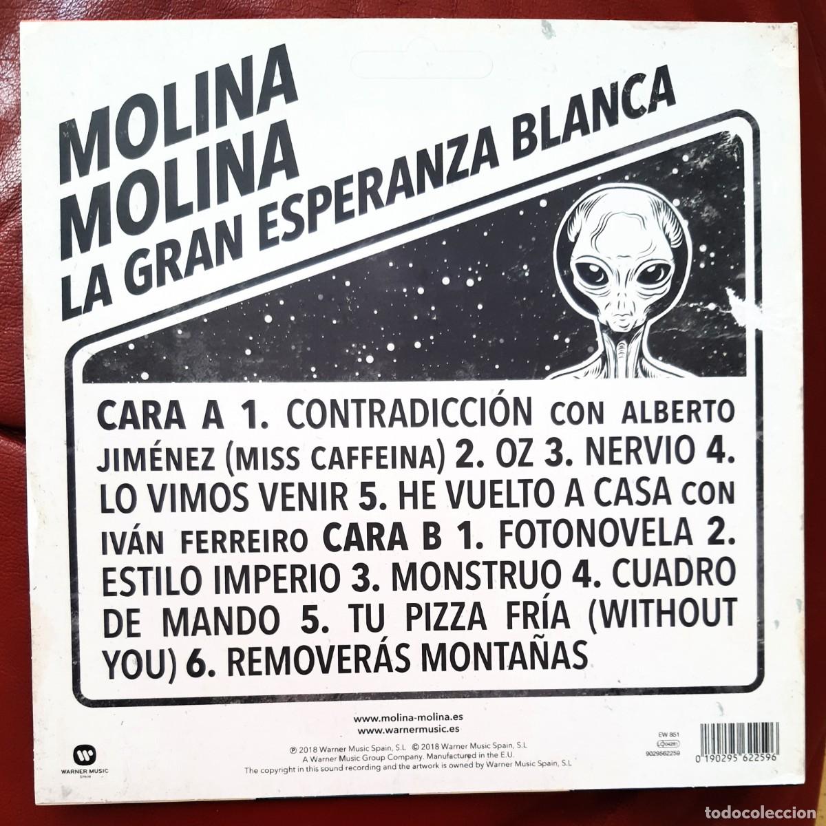 Discos de vinilo: MOLINA MOLINA - LA GRAN ESPERANZA BLANCA LP + CD - Foto 2