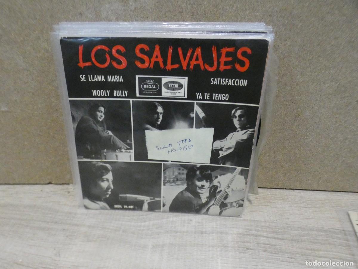 Disques de vinyle: ARKANSAS1980 7 PULGADAS tapa suelta sin disco NO HAY DISCO, ESTA VACIO LOS SALVAJES SE LLAMA MARIA