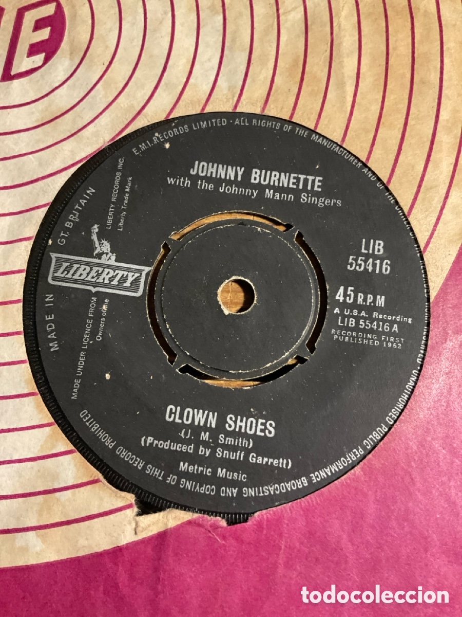 Discos de vinilo: Johnny Burnette-Clown Shoes - Foto 1
