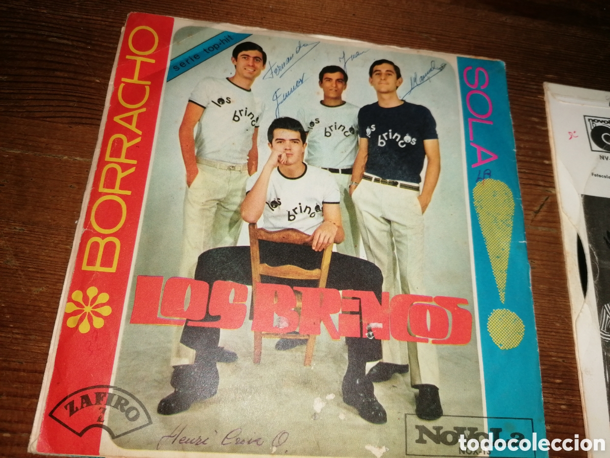 Discos de vinilo: 2 singles de Los Brincos con aut&oacute;grafos - Foto 4