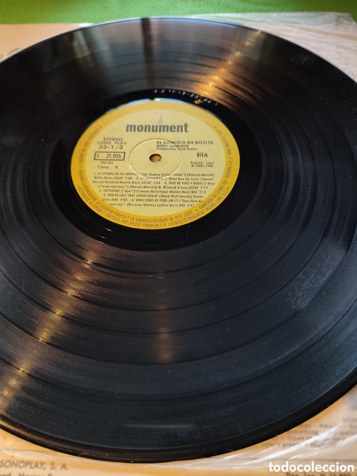 Discos de vinilo: Boots Randolph - El sonido de Boots - Foto 3