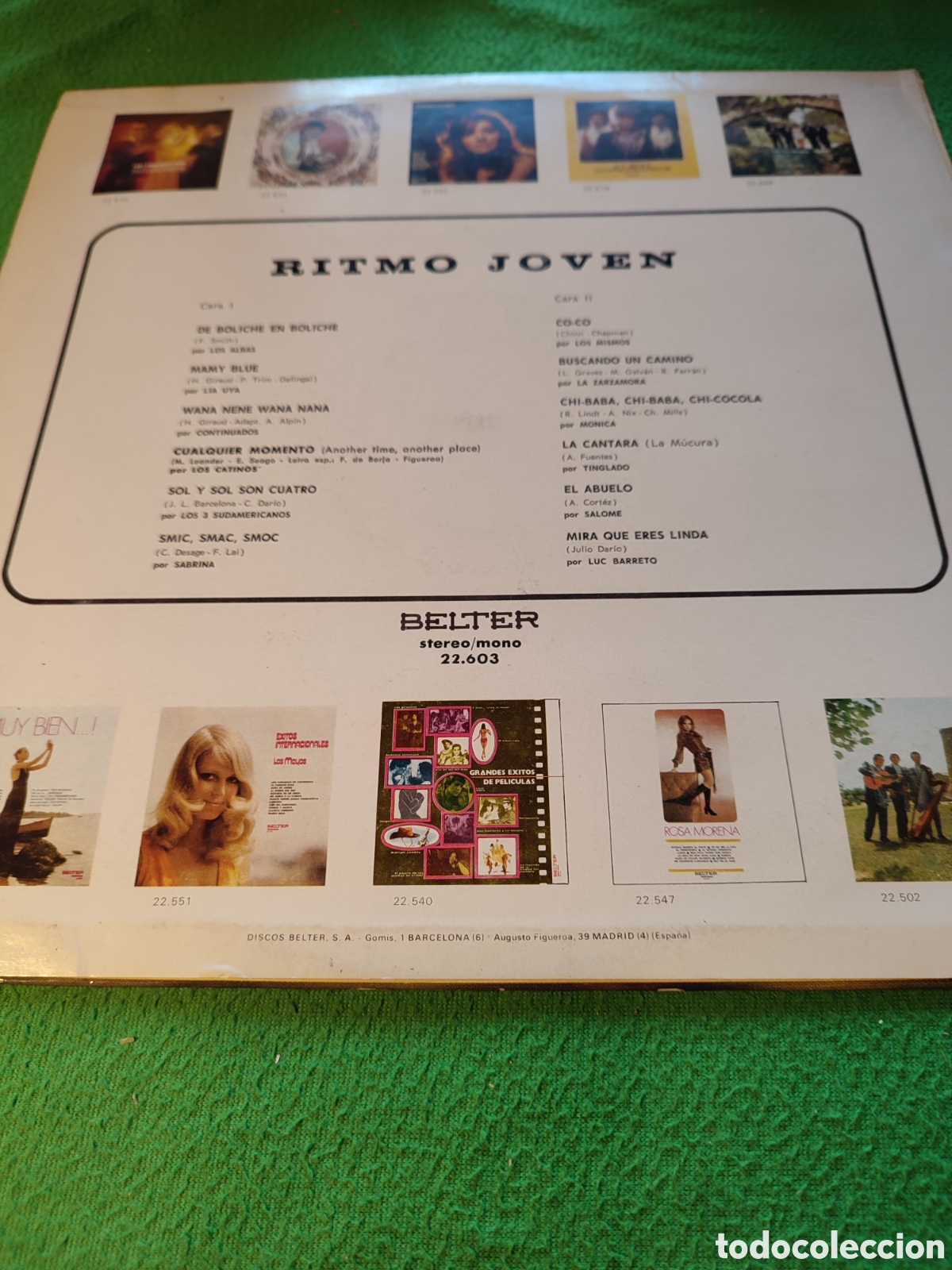 Discos de vinilo: Ritmo joven - Varios Belter - Foto 2