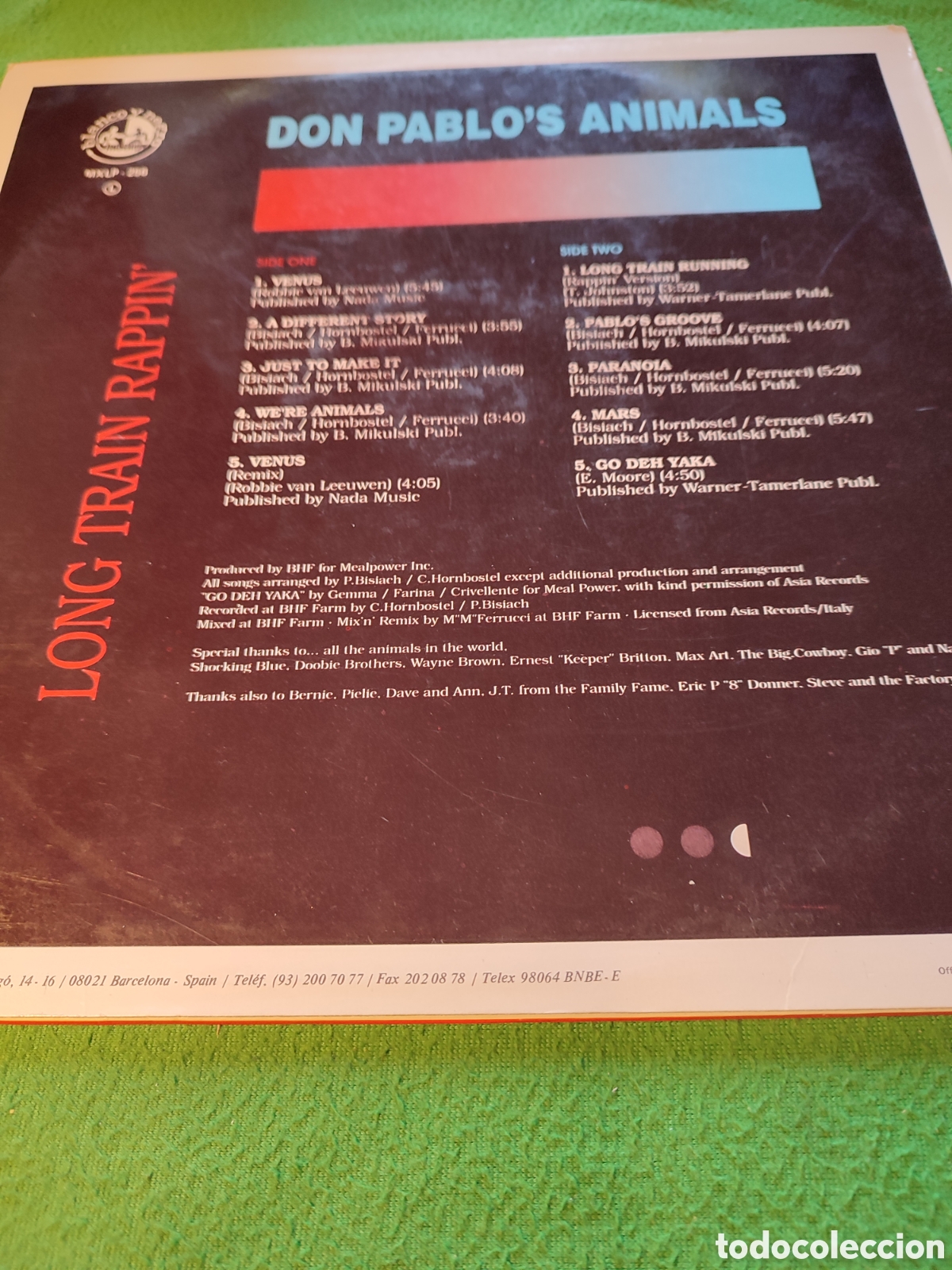 Discos de vinilo: Don Pablos Animals - Long Train rappin - Foto 2