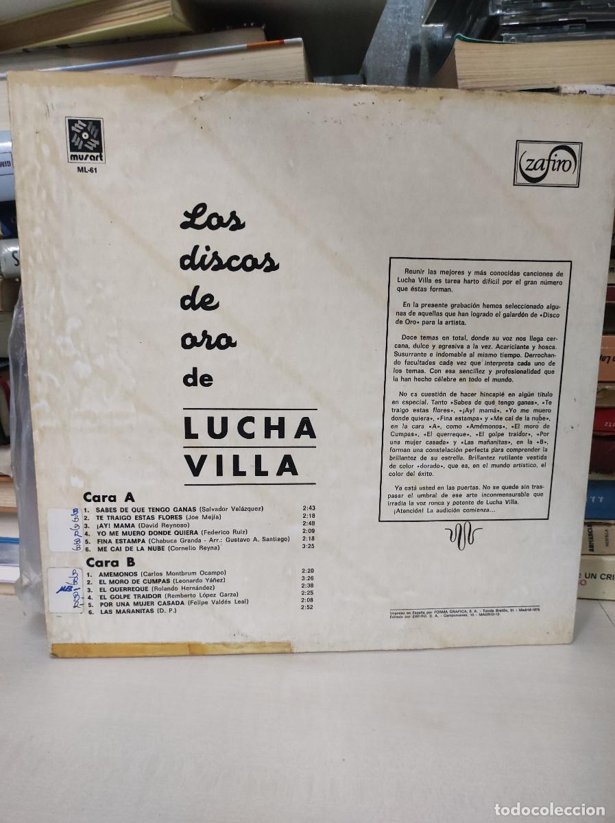 Discos de vinilo: Lucha Villa &ndash; Los Discos De Oro - Foto 2