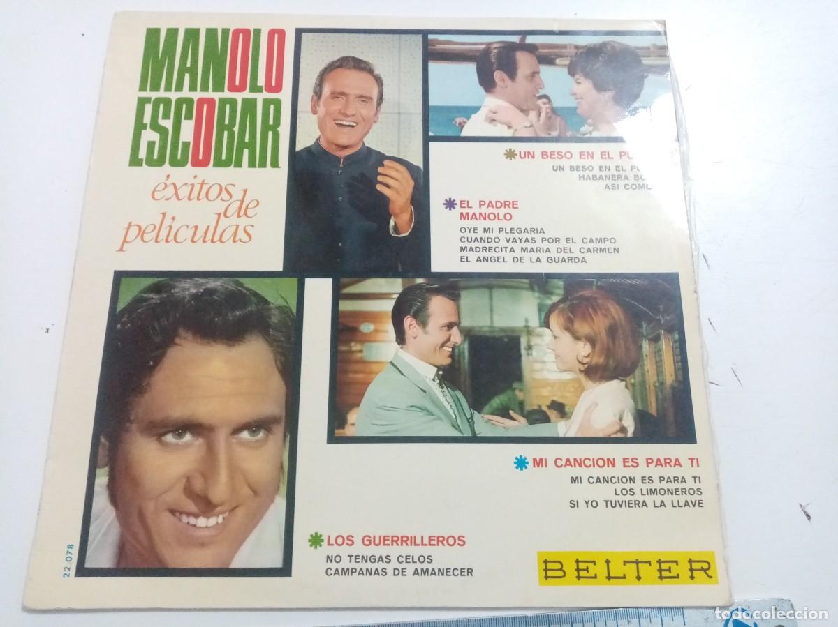 Discos de vinilo: DISCO DE VINILO - MANOLO ESCOBAR - EXITOS DE PELICULAS - Foto 1