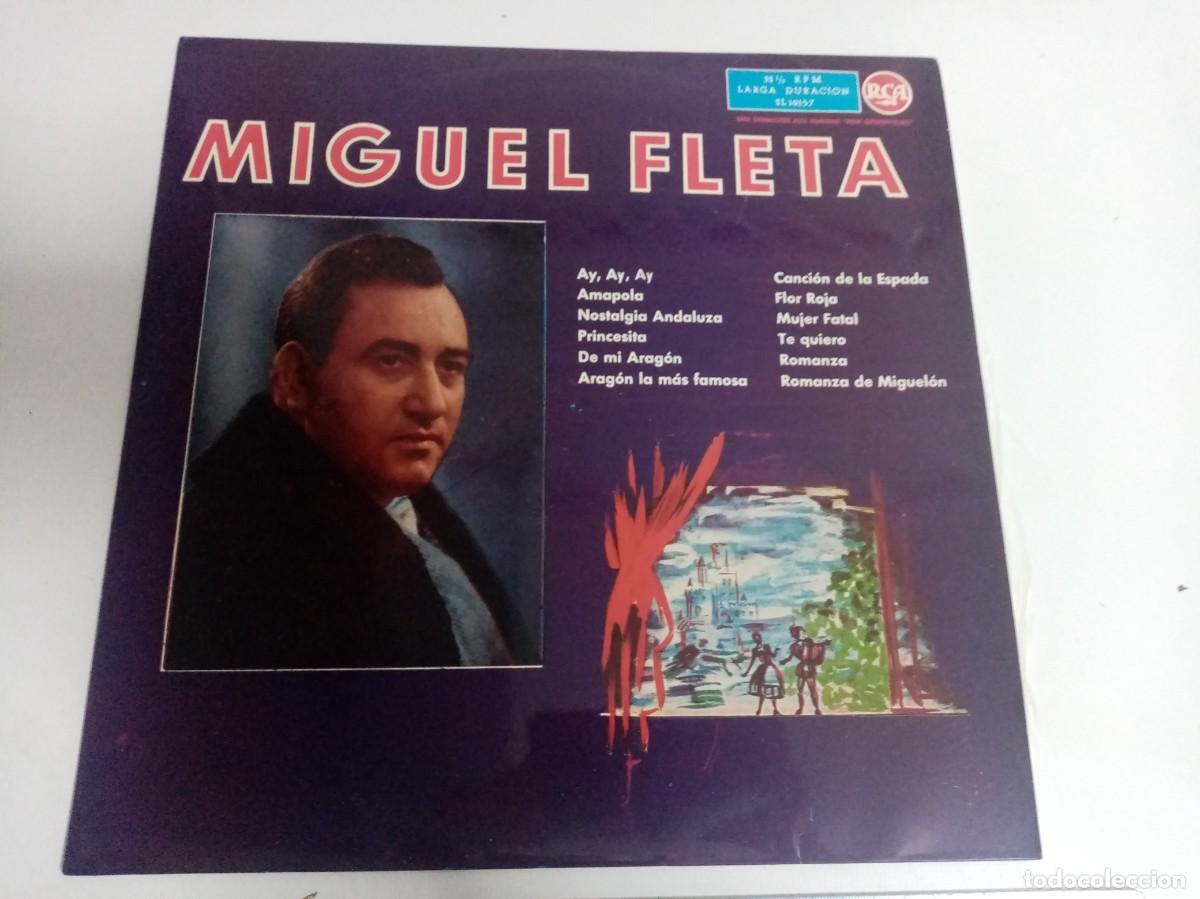 Discos de vinilo: DISCO DE VINILO - MIGUEL FLETA CON ORQUESTA - Foto 1