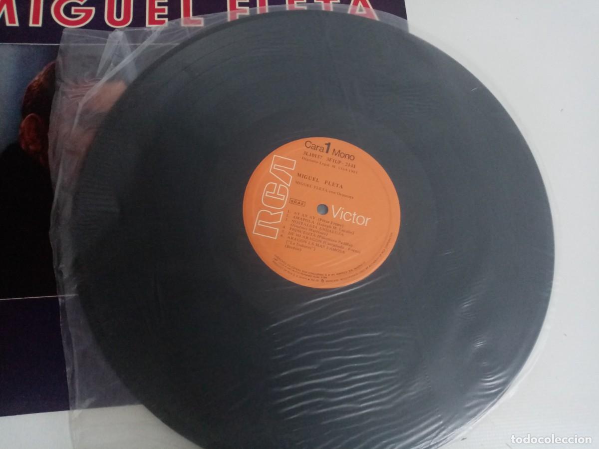 Discos de vinilo: DISCO DE VINILO - MIGUEL FLETA CON ORQUESTA - Foto 2