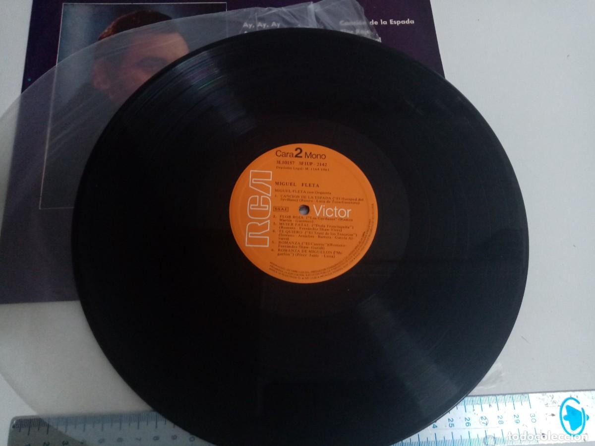 Discos de vinilo: DISCO DE VINILO - MIGUEL FLETA CON ORQUESTA - Foto 4