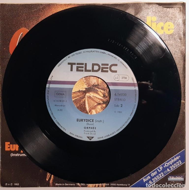 Discos de vinilo: Orph&eacute;e. Eurydice/ Eurydice (instrumental). Teldec, Germany 1982 single - Foto 4