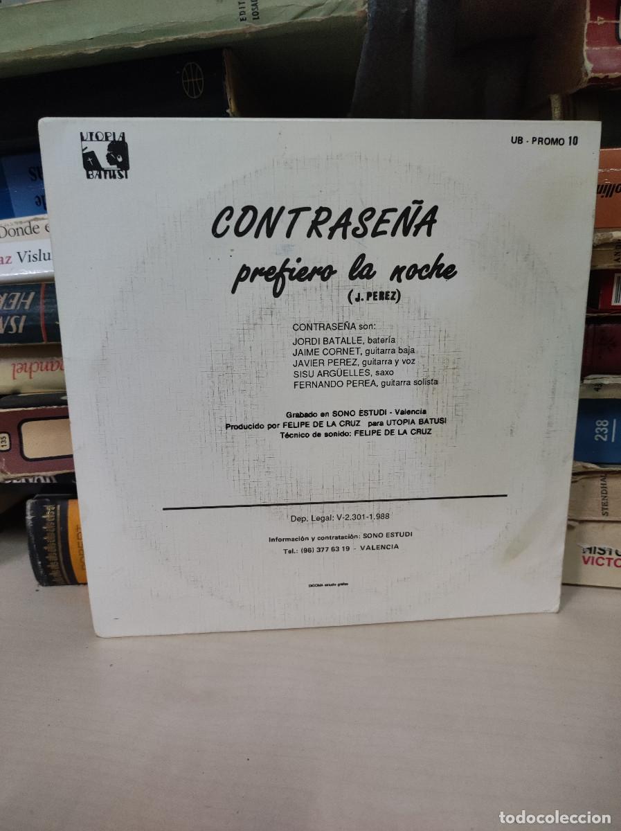 Discos de vinilo: Contrase&ntilde;a &ndash; Prefiero La Noche - Foto 2