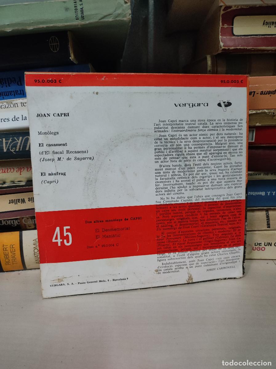 Discos de vinilo: Capri &ndash; El Casament / El N&agrave;ufrag - Foto 2