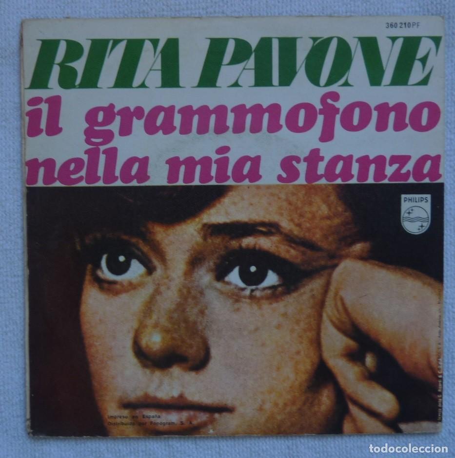 Discos de vinilo: RITA PAVONE // IL GRAMMOFONO // 1968 // SINGLE - Foto 2