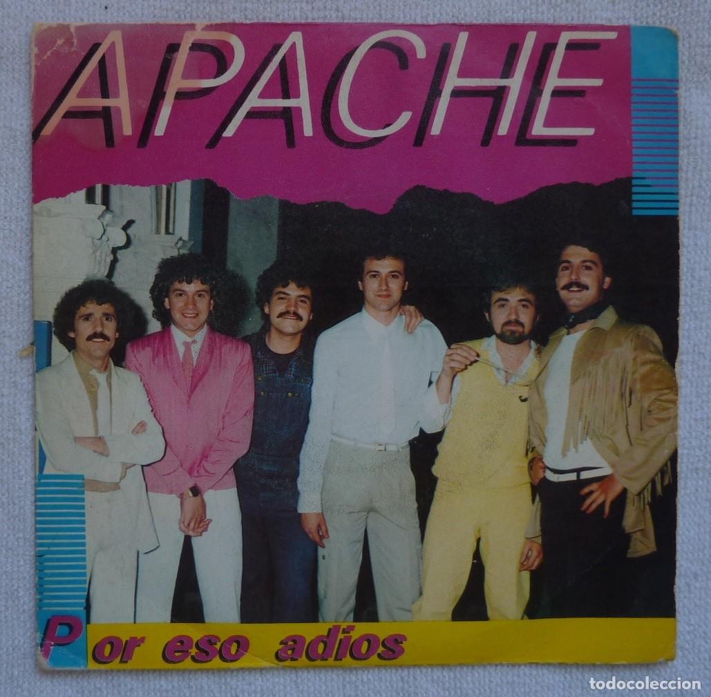 Discos de vinilo: APACHE // POR ESO ADIOS // PPROMOCIONAL// 1981 // SINGLE - Foto 1