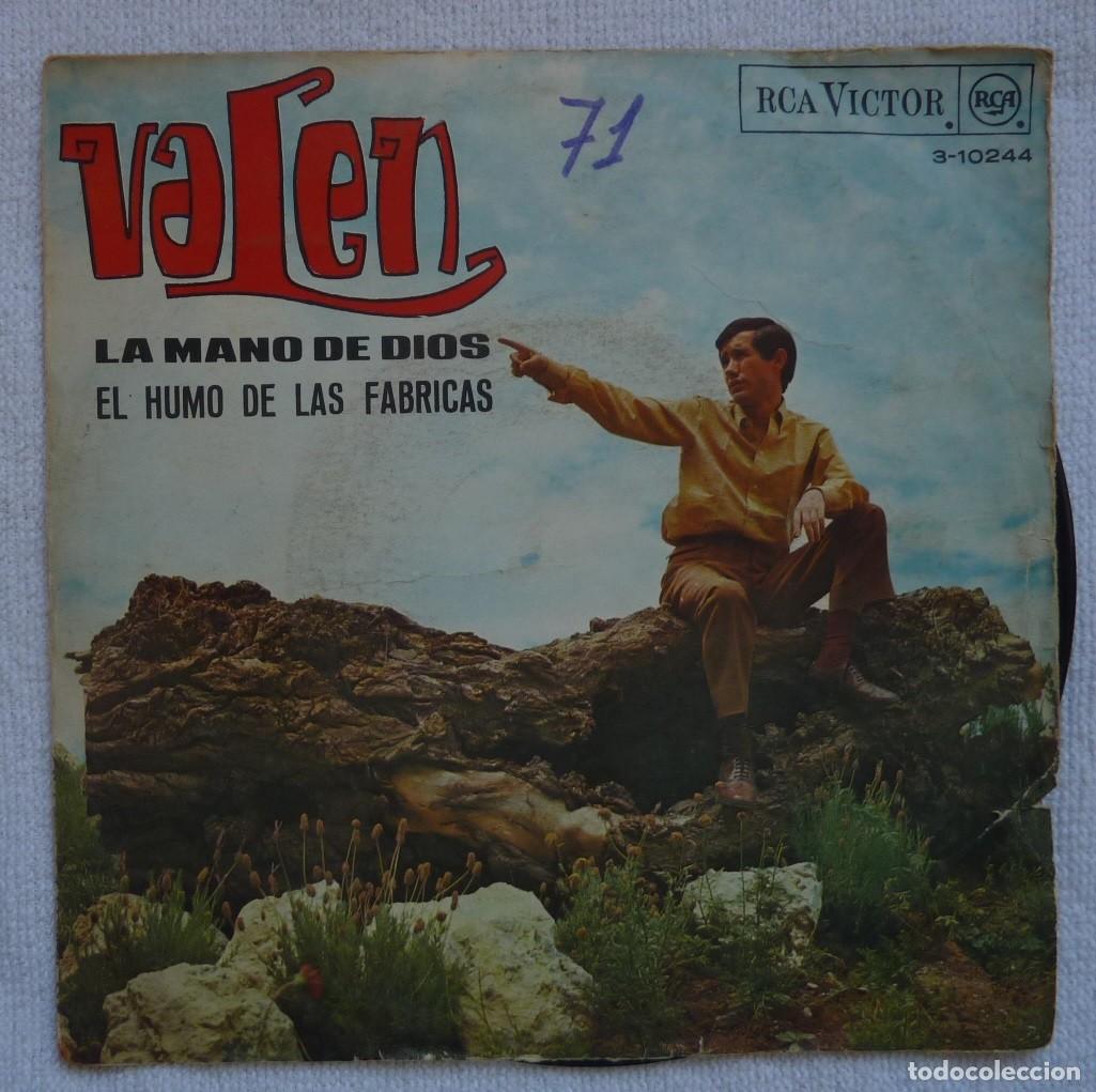 Discos de vinilo: VALEN // LA MANO DE DIOS // 1967 // SINGLE - Foto 1