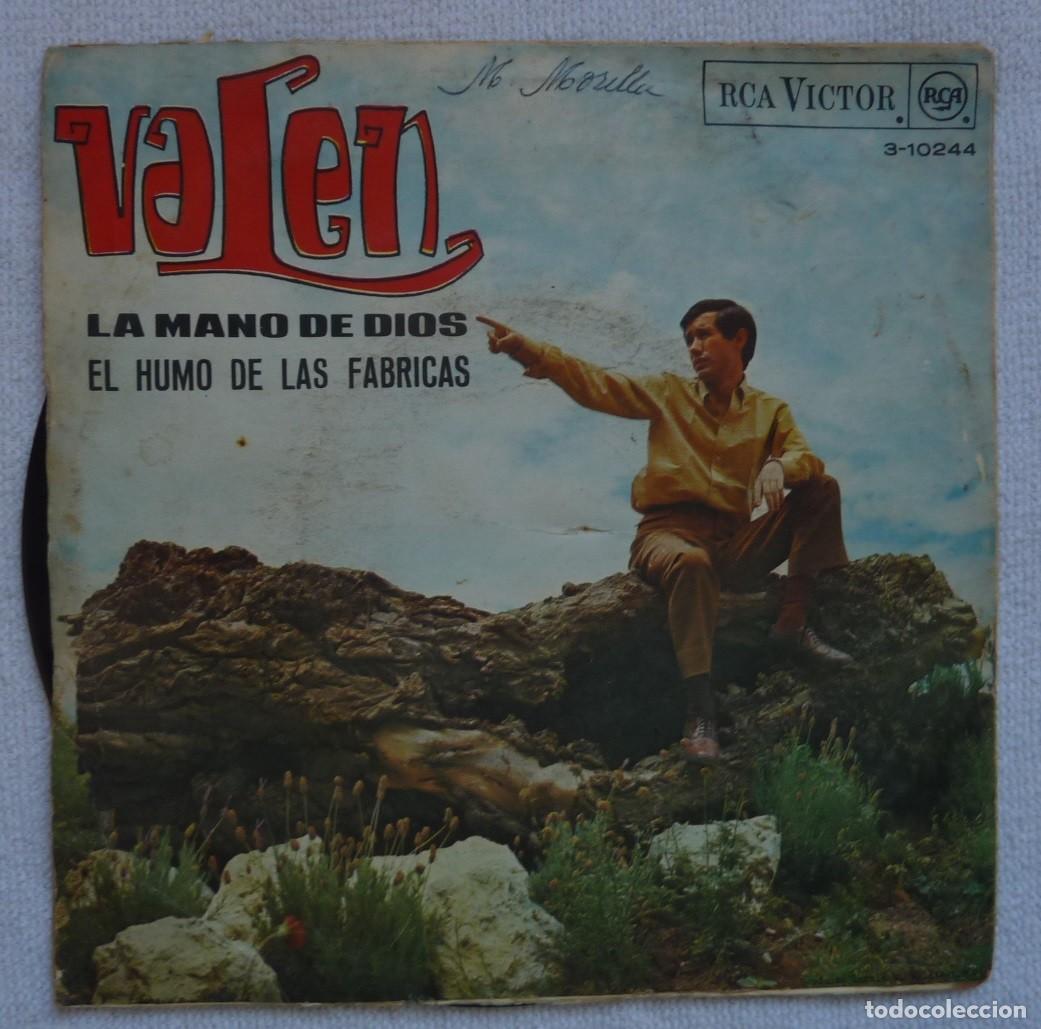 Discos de vinilo: VALEN // LA MANO DE DIOS // 1967 // SINGLE - Foto 2