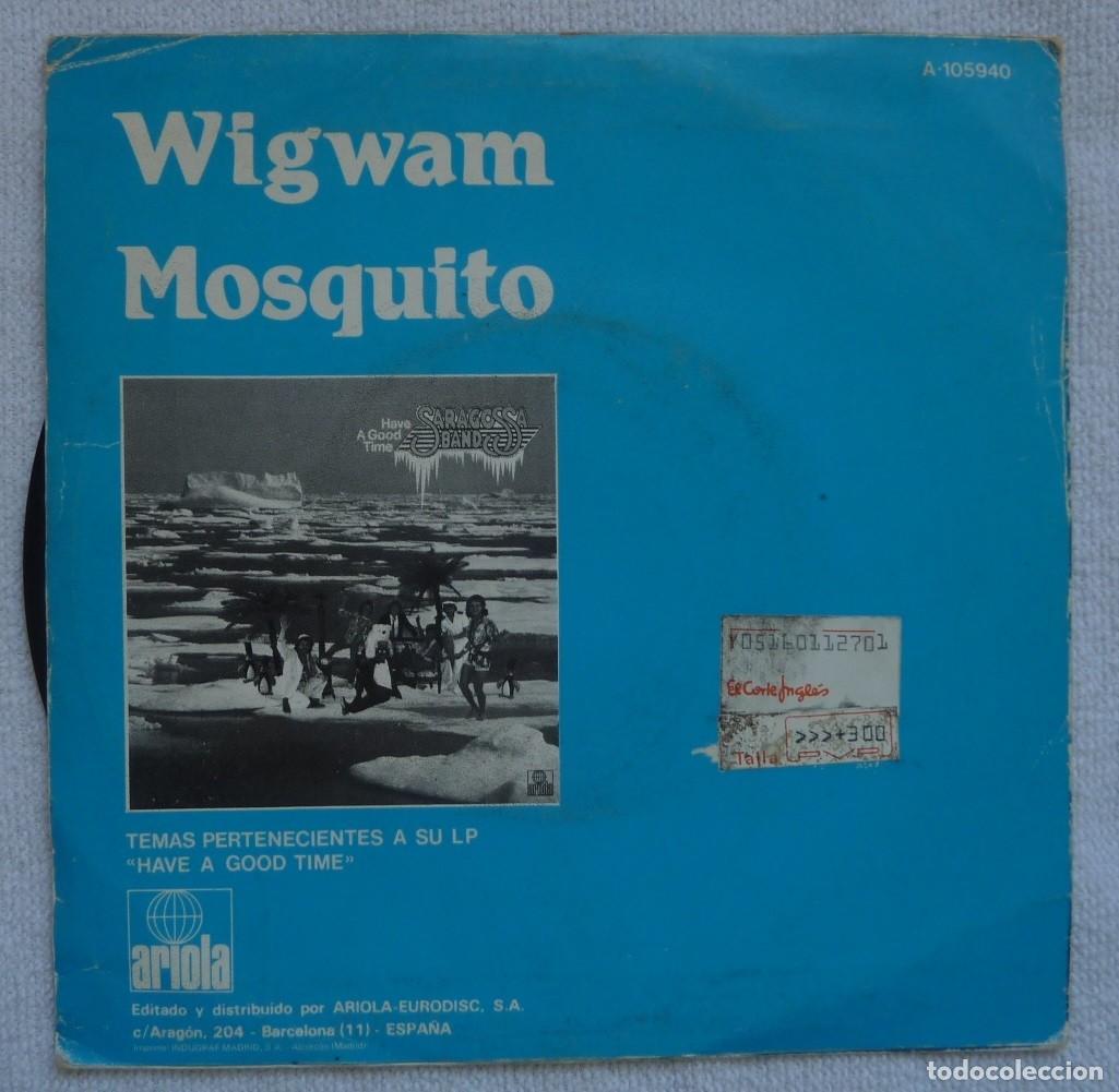 Discos de vinilo: SARAGOSSA BAND // WIGWAM // 1984 // SINGLE - Foto 2