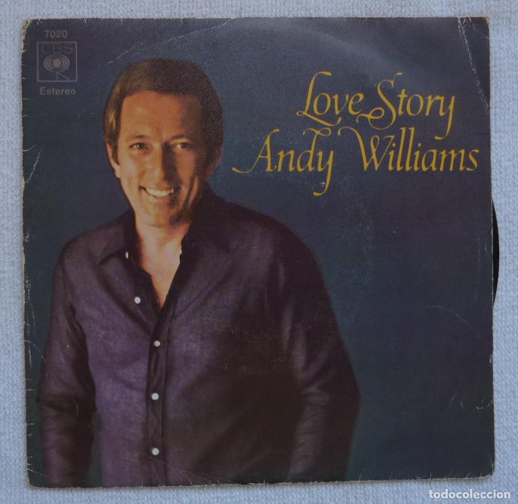 Discos de vinilo: ANDY WILLIAMS // LOVE STORY // 1971 // SINGLE - Foto 1