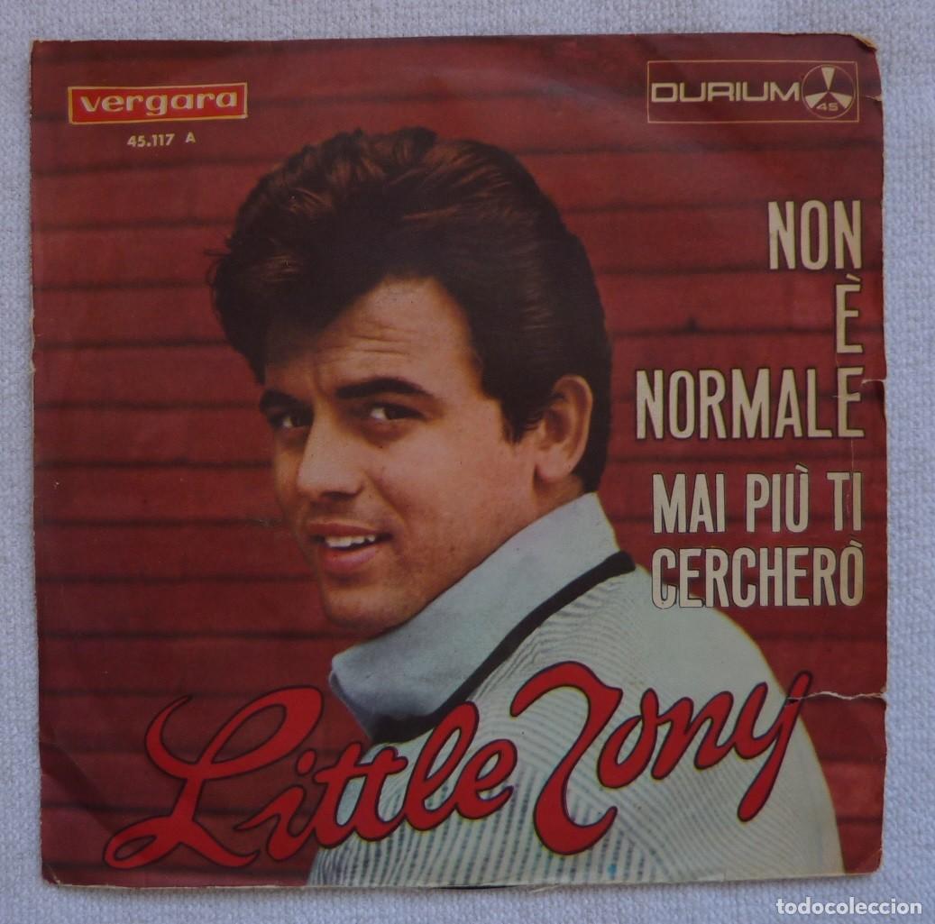Discos de vinilo: LITTLE TONY // NON E NORMALE // 1966 // SINGLE - Foto 1