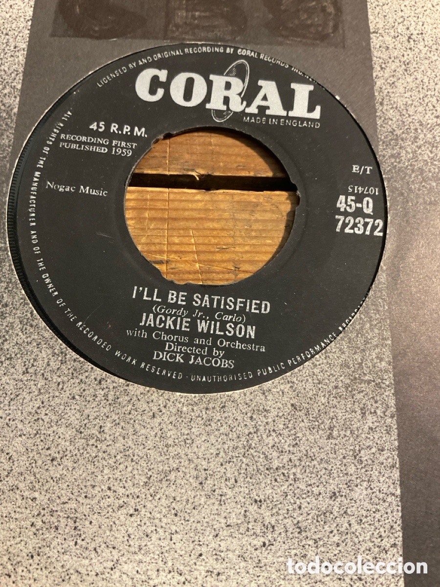 Discos de vinilo: Jackie Wilson-I&rsquo;ll Be Satisfied - Foto 1