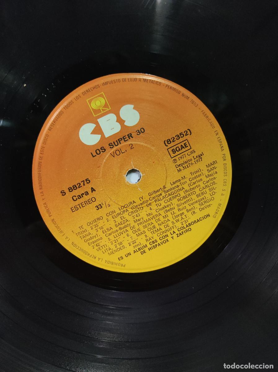 Discos de vinilo: LOS SUPER 30 VOL 2 - Foto 3