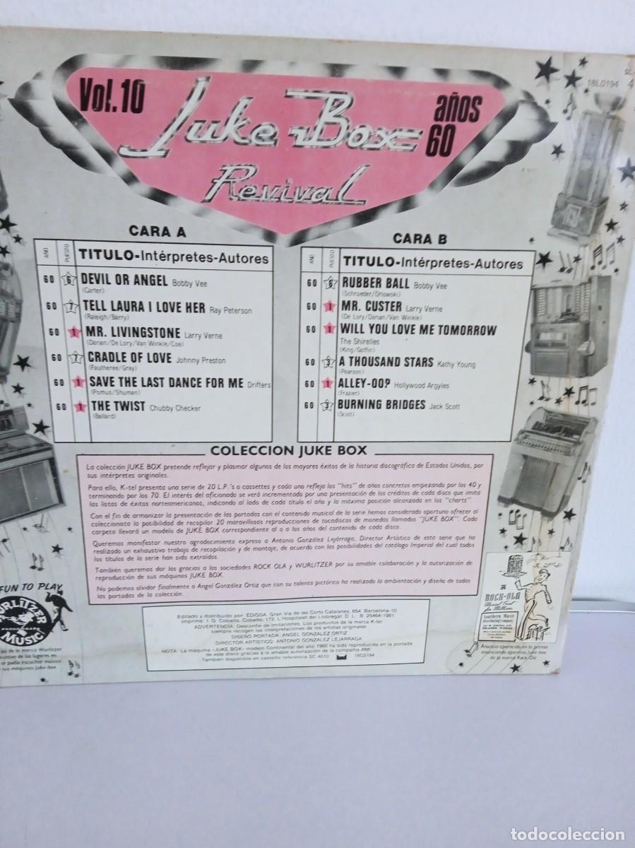Discos de vinilo: JUKE-BOX Vol. 10 A&ntilde;o 60 - Foto 2