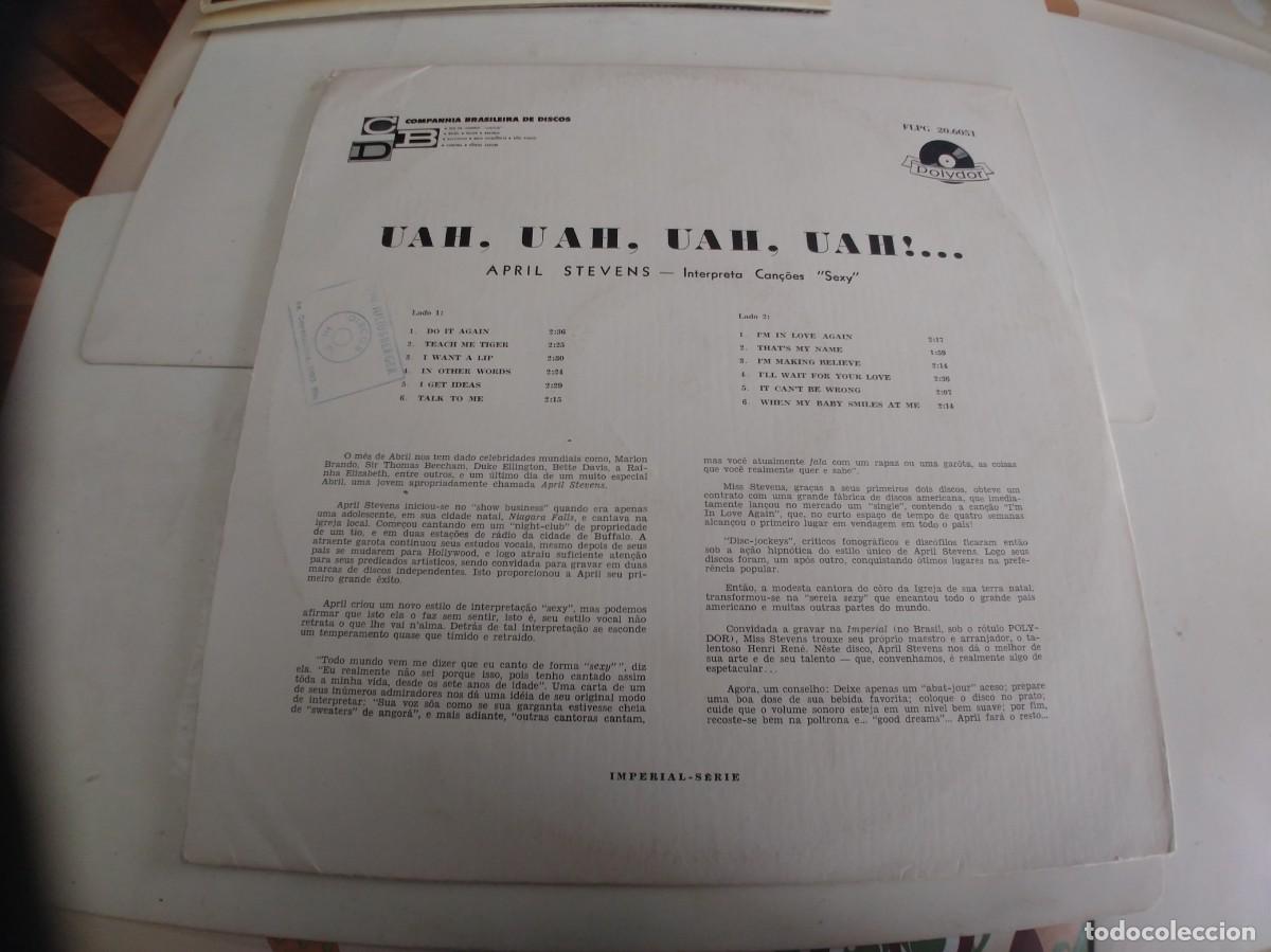 Discos de vinilo: APRIL STEVENS-LP UAH UAH UAH UAH - Foto 2