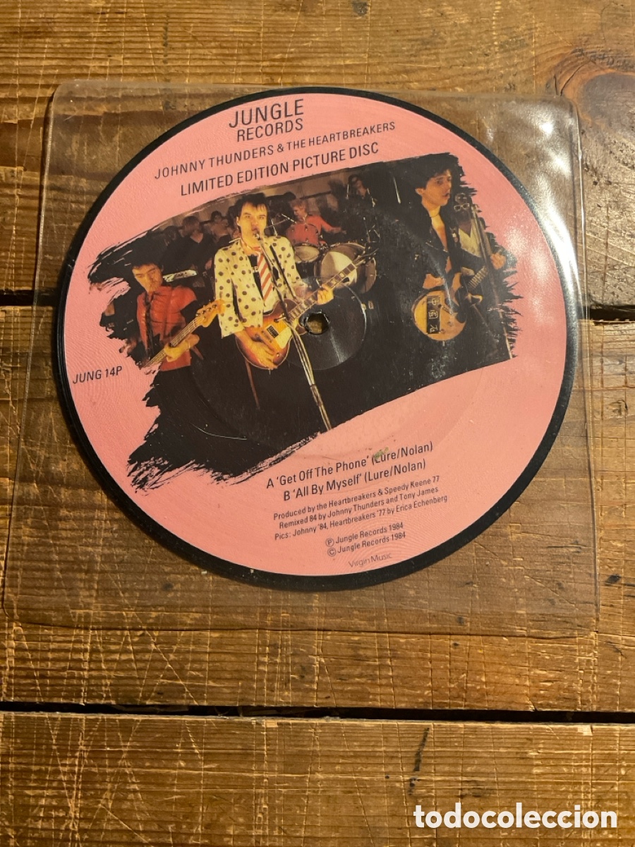 Discos de vinilo: Johnny Thunders & The Heartbreakers-Get Off The Phone pic disk - Foto 2