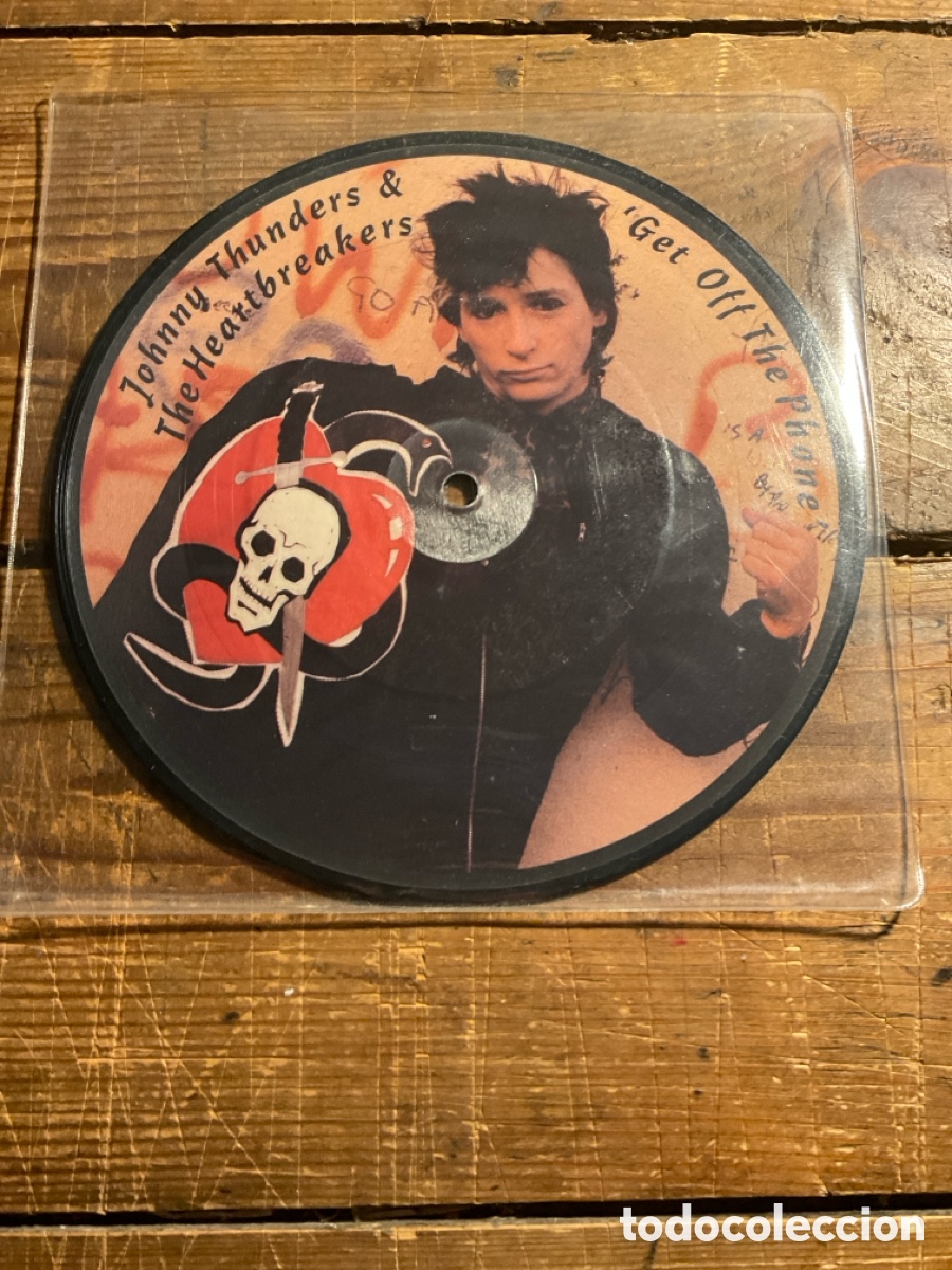 Discos de vinilo: Johnny Thunders & The Heartbreakers-Get Off The Phone pic disk - Foto 1